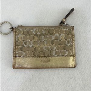 Coach signature patterned wallet